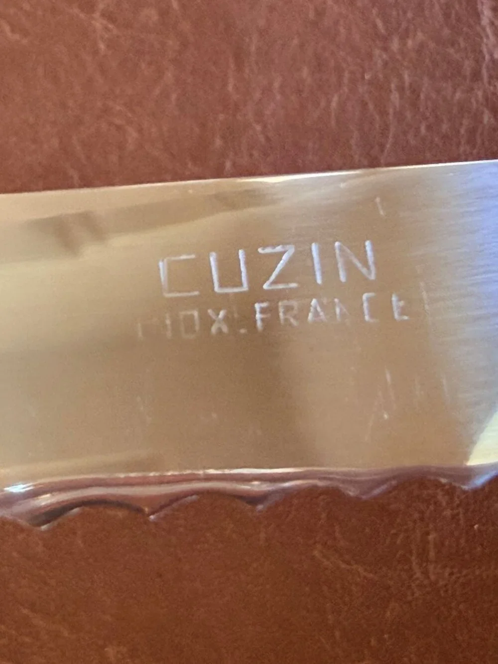 Cuzin Vintage Wooden French Serrated Bread Knife